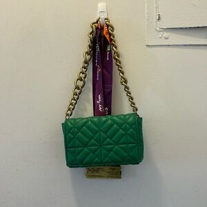 Really cute green gold Zara bag!